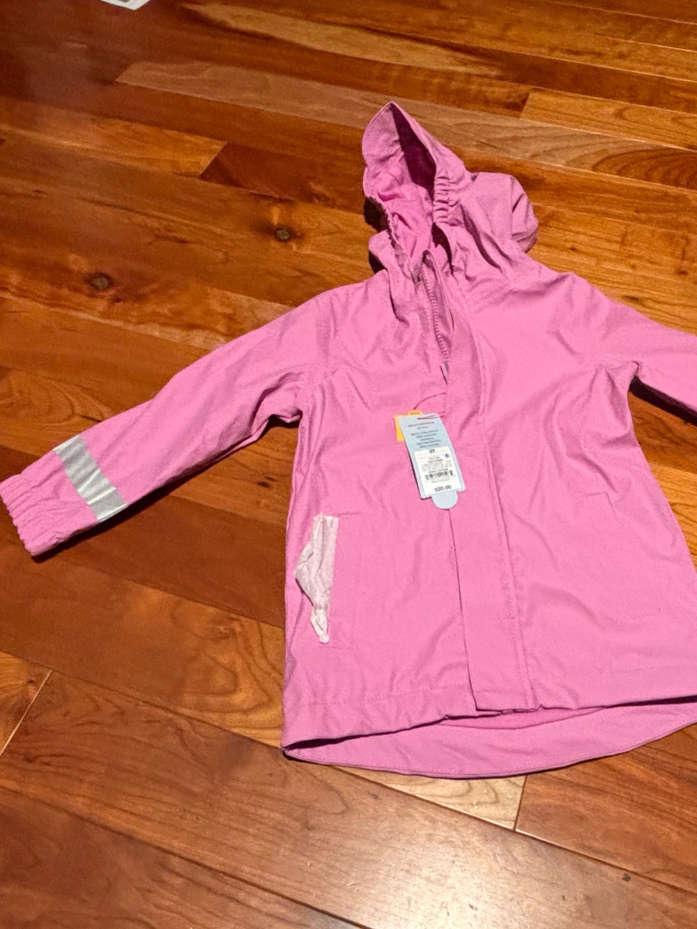 Kids Waterproof Hooded Jacket - Pink